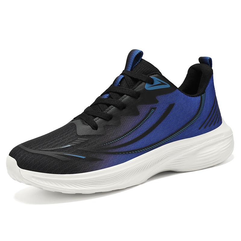 Men's shoes new polyurethane sports shoes summer fly-woven mesh running shoes breathable comfortable casual shoes simple single shoes