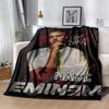 Eminem Slim Shady Artwork Personalized Name Blanket Multi-purpose Personalized Blanket Warmthful Decor Suitable for Bedding Seaside Chair Office