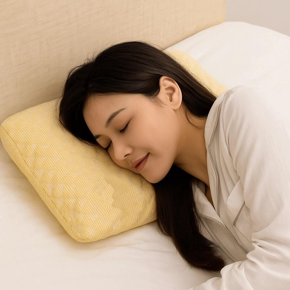 Slow Rebound Ice Silk Pillow Soft Material Students Pillow Practical Summer Sleeping Mat  Bed Use