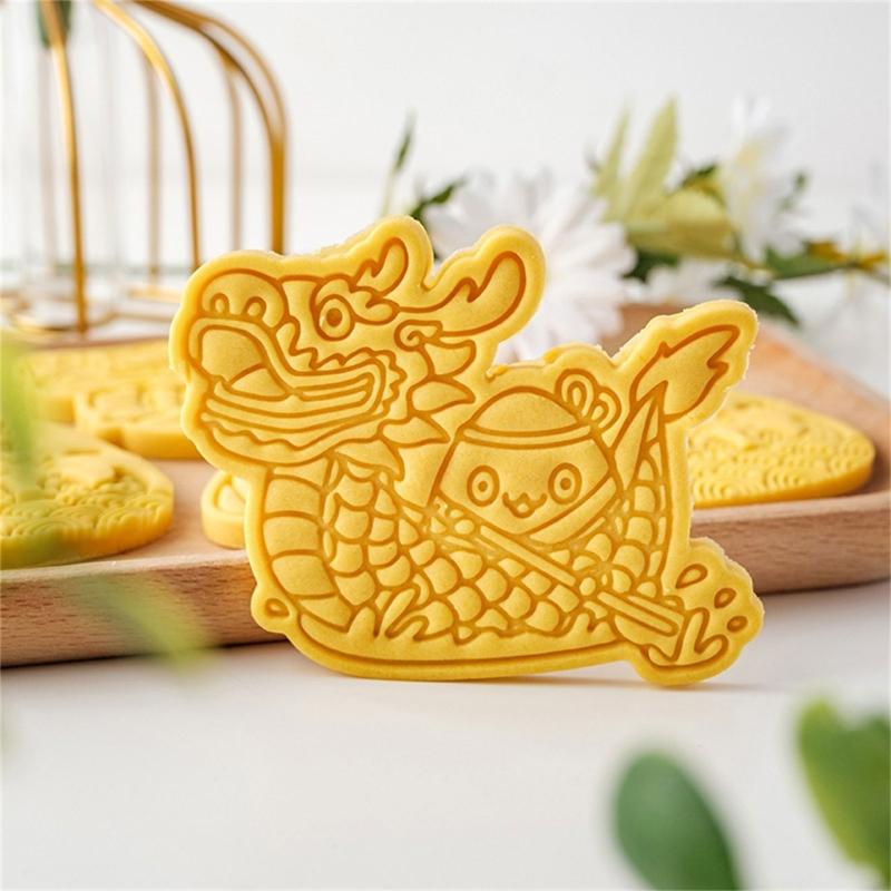 Beautiful Pattern Biscuit Crafting Embosser Funny Dessert Molds Celebration Cookie Stamp Alternative Shape Biscuit Molds