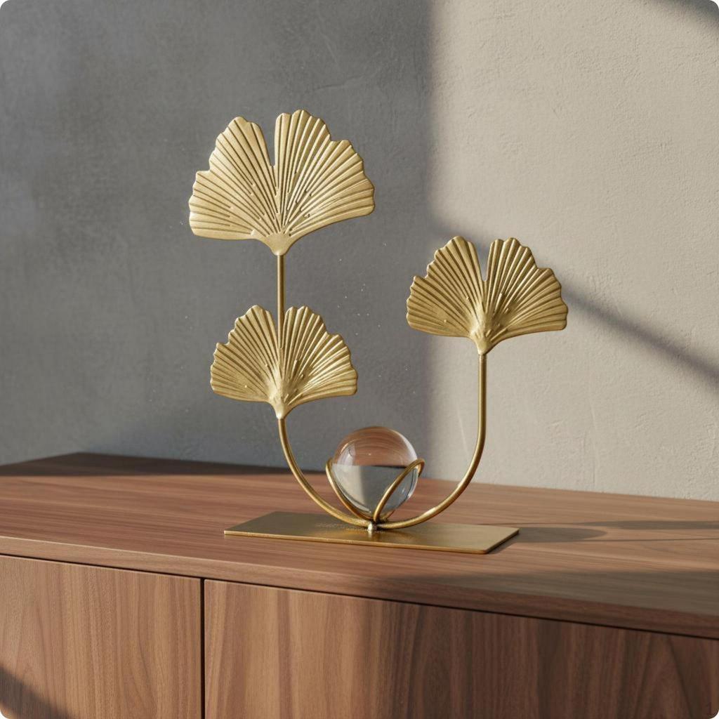 Desk Decor Elegant Luxury Sculpture Gift Idea Flower Ornament for Living Room, Cabinet,