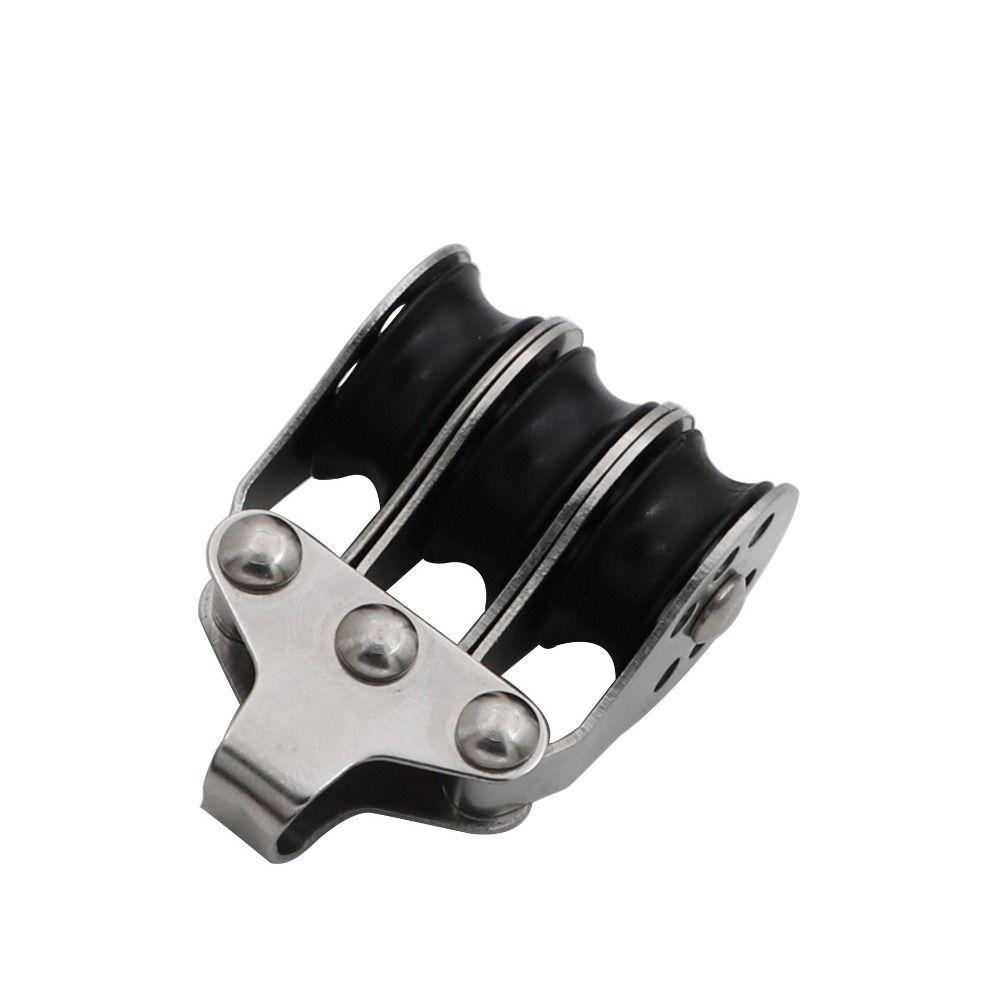 Locking Mechanism Locking Pulley Stainless Steel Cable Pulley Boat Pulley Sailing Anchoring