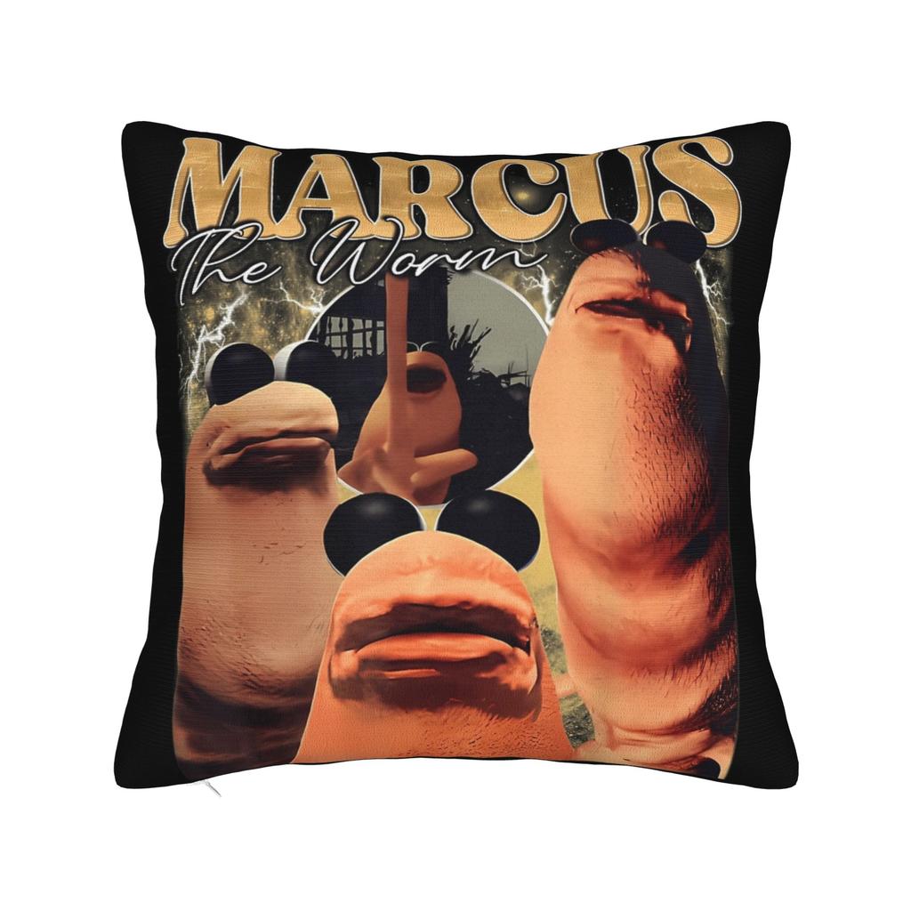 Quote Marcus The Worm Style Meme Pillowcase Doublesided Printing Polyester Cushion Cover Decor  Pillow Case Cover Home