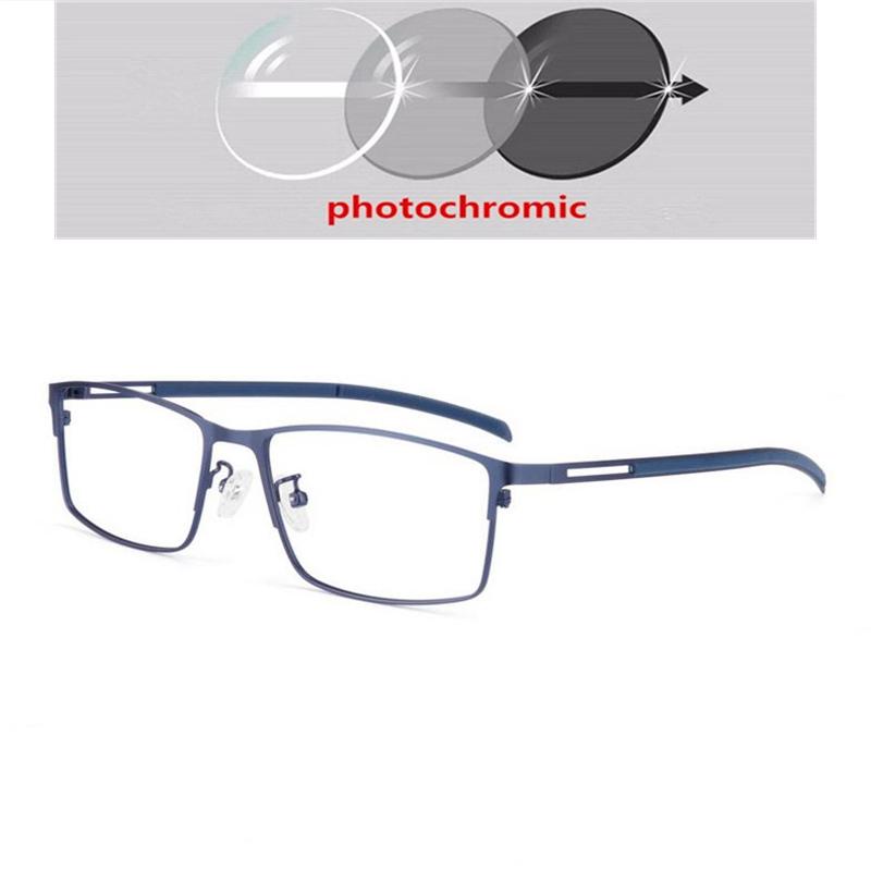

0 -0.5 -0.75 To -6 Aspherical Sun Photochromic Lens Square Prescription Eyeglasses With Cylinder Power Eyewear 0 +25 +50 To +600 Myopia - 6.0