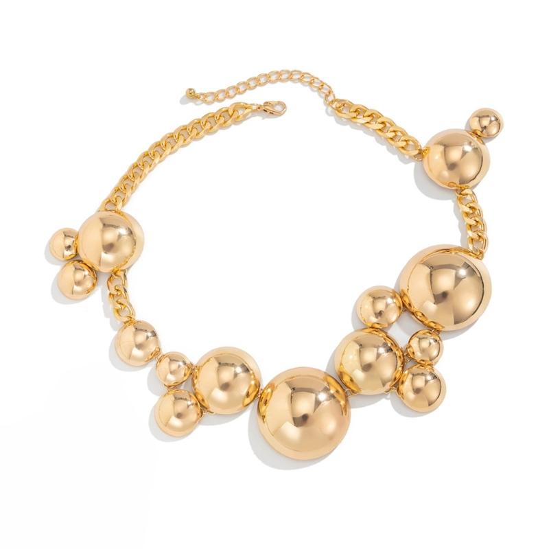 Elegant Metal Pendant Necklace Bracelet Stylish Round Pendant Necklace Unique Wristband Adornment Perfect For Gifting