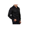 Emporio Armani Solid Color Casual Polo Long Sleeve Shirt Men Shirts Black 6L1C86-1N8JZ-F003
