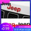 For Jeep For Jeep Renegade Compass Grand Cherokee Wrangler Patriot Rubicon 1Pcs Car Badge Sticker Auto Trunk Metal Stickers