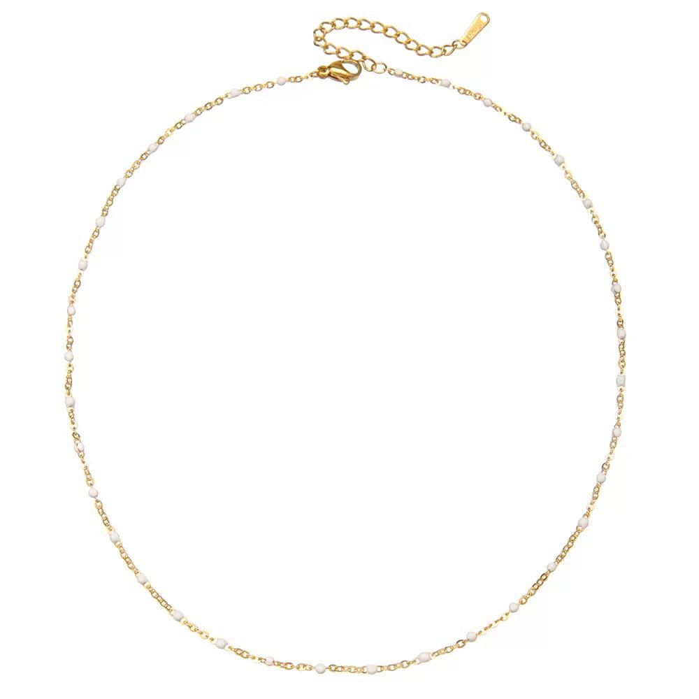 Colorful S925 Sterling Silver Drip Oil Necklace - High-End Fashion Clavicle Chain for Women, European & American Style