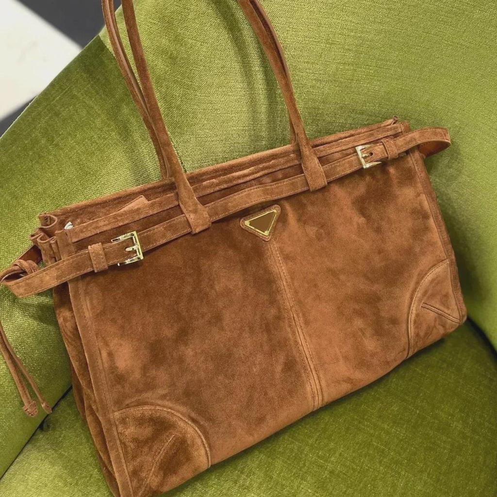 2024 Trendy Suede Tote Handbag - Versatile Large & Small Crossbody for Women