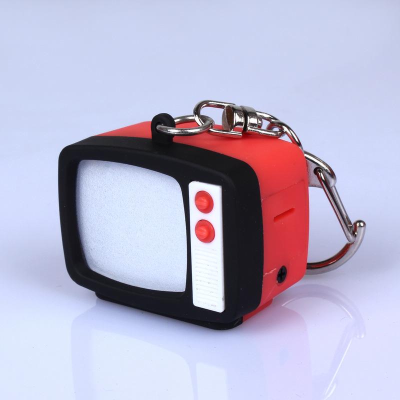 LED Luminous TV Keychain Toy with Screen Change Feature