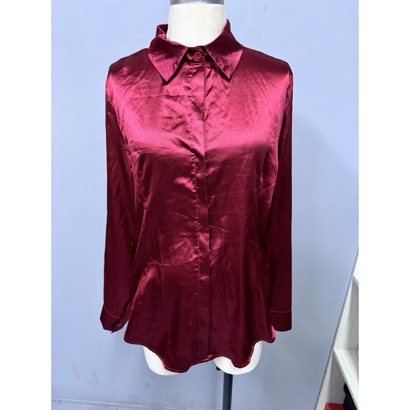 Módní halenky s dlouhým rukávem a límečkem, do kanceláře, na knoflíky, jednobarevné, volné, ležérní, dámské košile, topy, dámské elegantní košile slim fit, nové 3439