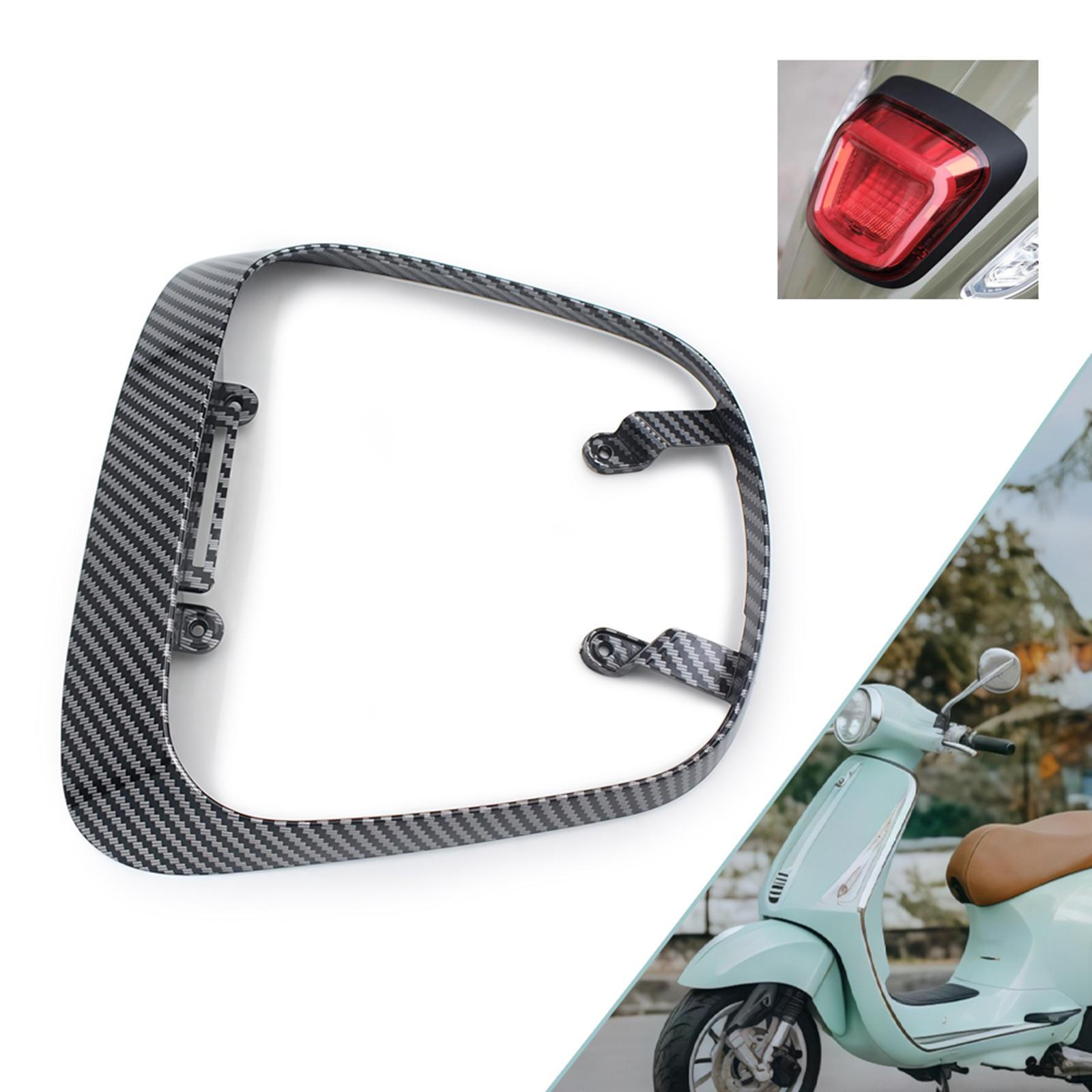 

Motorcycle Taillight Cover Protector Frame Replace Parts Tail Lamp Guard for 150 Carbon Fiber Pattern