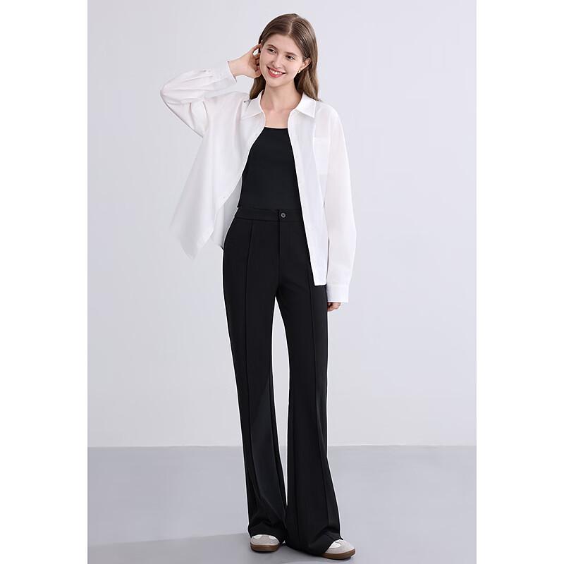 Betu Damen Slim Fit Micro Flare Commuter Hose