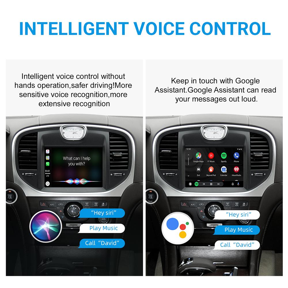 Wireless CarPlay Android Auto retrofit kit decoder box for Chrysler 300 Series 2011-2016