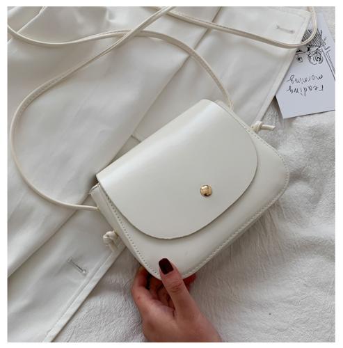 Arrival Women Simple Shoulder Bag Candy Color PU Leather Ladies Small Square Crossbody Bags Female Handbags Torebki Damskie