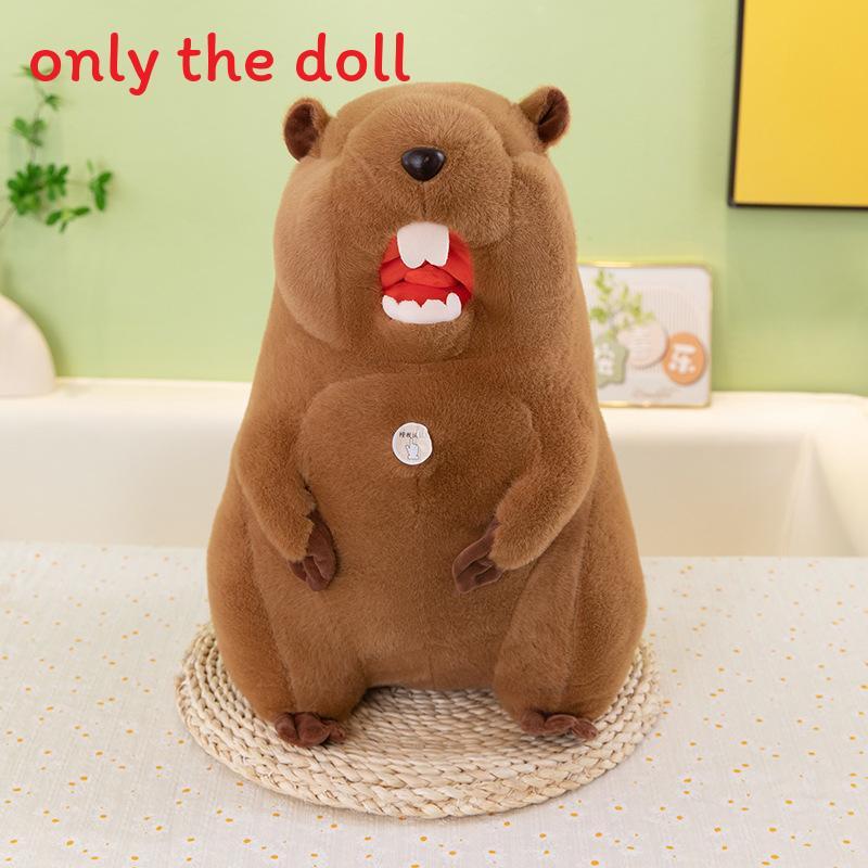 

Groundhog Plush Toy With Sound For Childrens Gift And Travel Souvenir 30cm