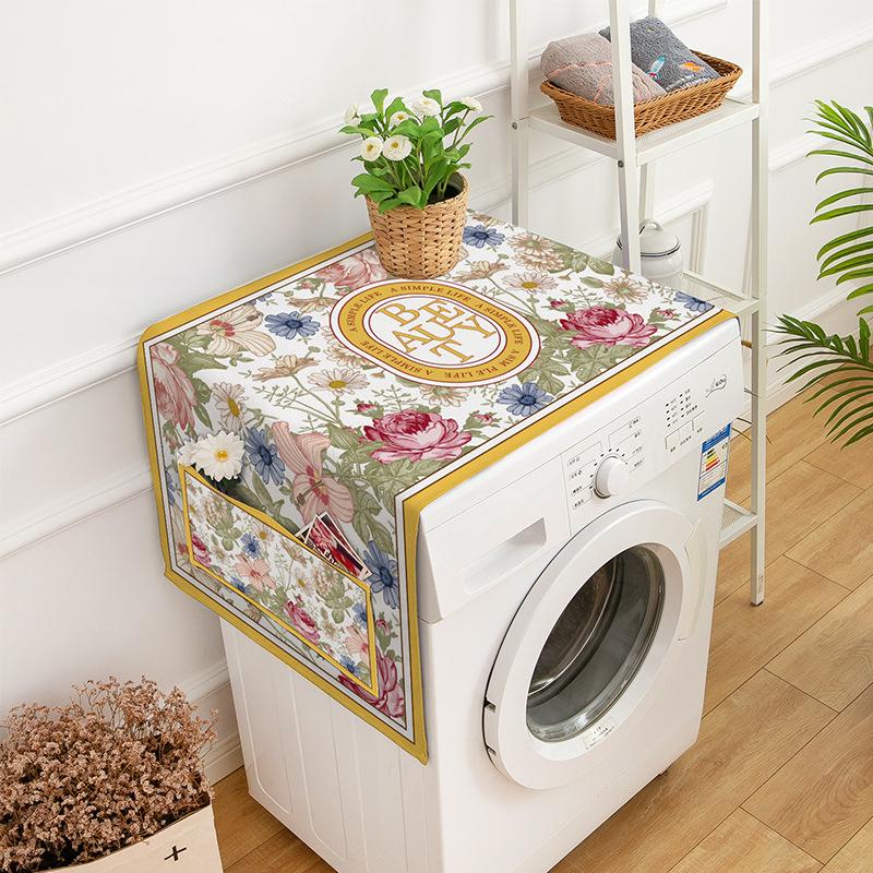 

Листья Узоры Пылезащитный Чехол Стиральная Машина Пылезащитный Коврик Карманный Дизайн Красивый Холодильник Защитная Подкладка Бытовые Товары Для Дома S 35x95cm