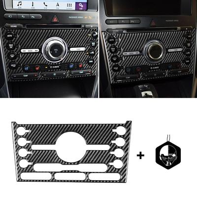 Carbon Fiber Central Console Panel Cover Trim For Ford Explorer 2013-2019