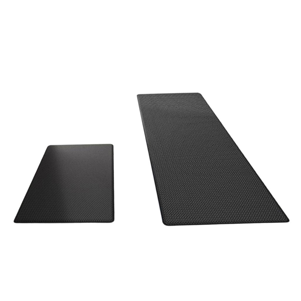 2 Pack PVC Kitchen Floor Mats Thickened Long Strip Leather Texture Waterproof Anti-Slip Oil Resistant Washable Floor Mats for Home Use