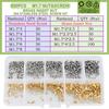M1 M1.4 M1.6 M1.7 Brass Hot Melt Knurled Insert Nuts and Screw set Threaded Embedded Copper Nut Bolt kit for 3D Printer 500 pcs