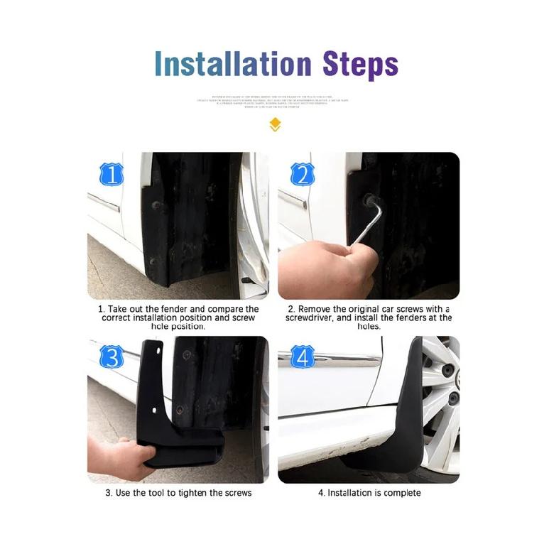 4PCS Car Mud Flaps For Toyota RAV4 XA50 Accessories      2024 Auto Mudguards Splash Guard Front Rear Fenders