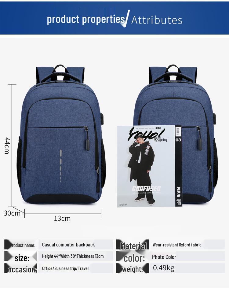 Korean Style Reflective Large Capacity Student Backpack