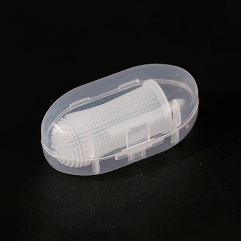 Pet Finger Toothbrush Cleaning Products for Cats and DogsOral Cleaning ToothbrushesSilicone Bristles