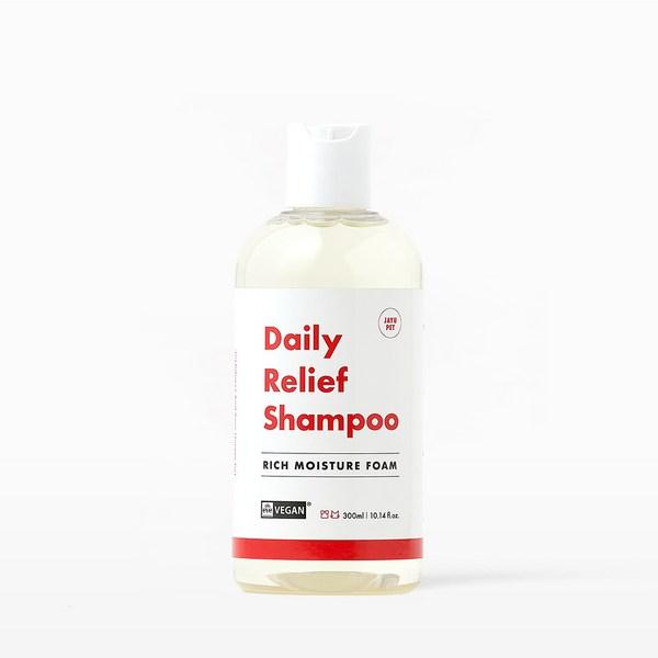 Jayu Pet Daily Relief Shampoo 300ml Dog Cat Vegan Natural Shampoo Recommended Rinse Conditioner All-in-One, 1 Piece, Korean Pet Shampoo