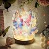 Butterfly Shape Night Light Handmade DIY Material Pack Ambient Light Bedroom Valentine's Day Gift Children's Toy Room Decoration