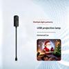 Usb Christmas Projection Light Xmas Theme Slides Projection Lamp Cartoon Snowman Gingerbread Santafor Indoor Car Christmas Decor