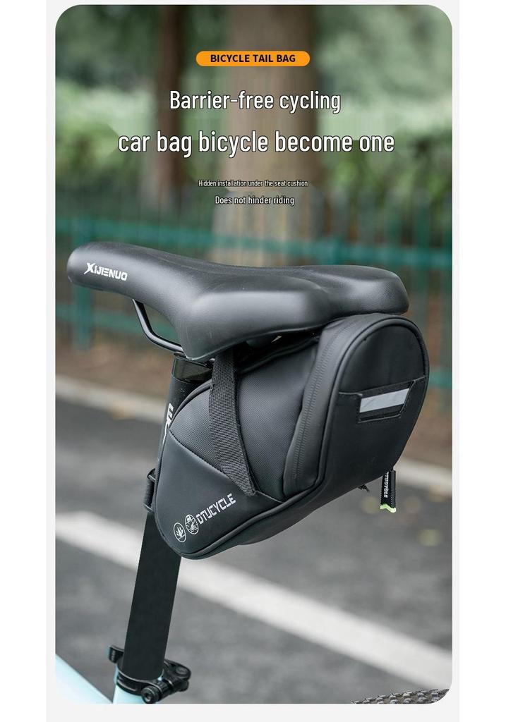 New Model Waterproof Cross-Country Saddle Bag - Versatile Bicycle Tail and Tool Storage Solution