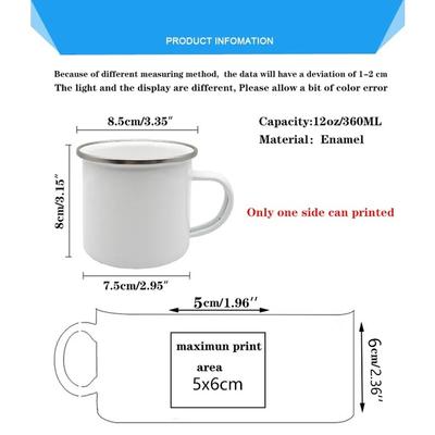 Merry Christmas Enamel Mug Christmas Mug Coffee Mug Milk Cup Handle Drinkware Creative Best Christmas Gift