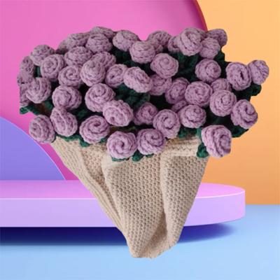 Neue Blumenstrauß-Decke Rosenstrauß-Decken Fertigprodukt Gehäkelte Blumen-Decke Baby-Steppdecke Wickelhülle Geschenke