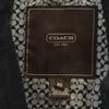 Coach Melton Edelstahl Kragenmantel XS schwarz Damen Gebraucht