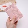 2026 Spring/Summer Women's Tri-fold Wallet with Cute Bow Design & Large Capacity Coin Purse