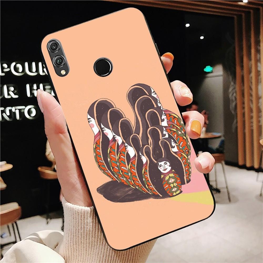 Russian Dolls Matryoshka Cute Phone Case For Huawei Honor 10 Lite 9 20 7A 9X 30 50 60 70 Pro Plus Soft Silicone Cover