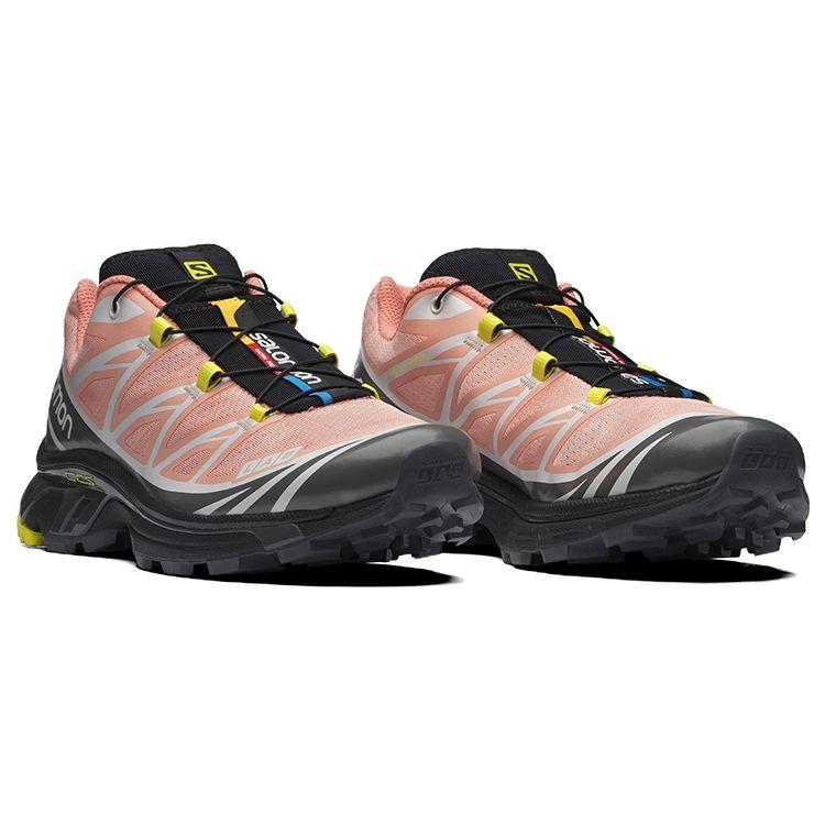 SALOMON XT-6 Trendy Functional Outdoor Fabric Low-Top Casual Trail Running City Commuting Shoes Unisex Sneaker Dahlia 416200