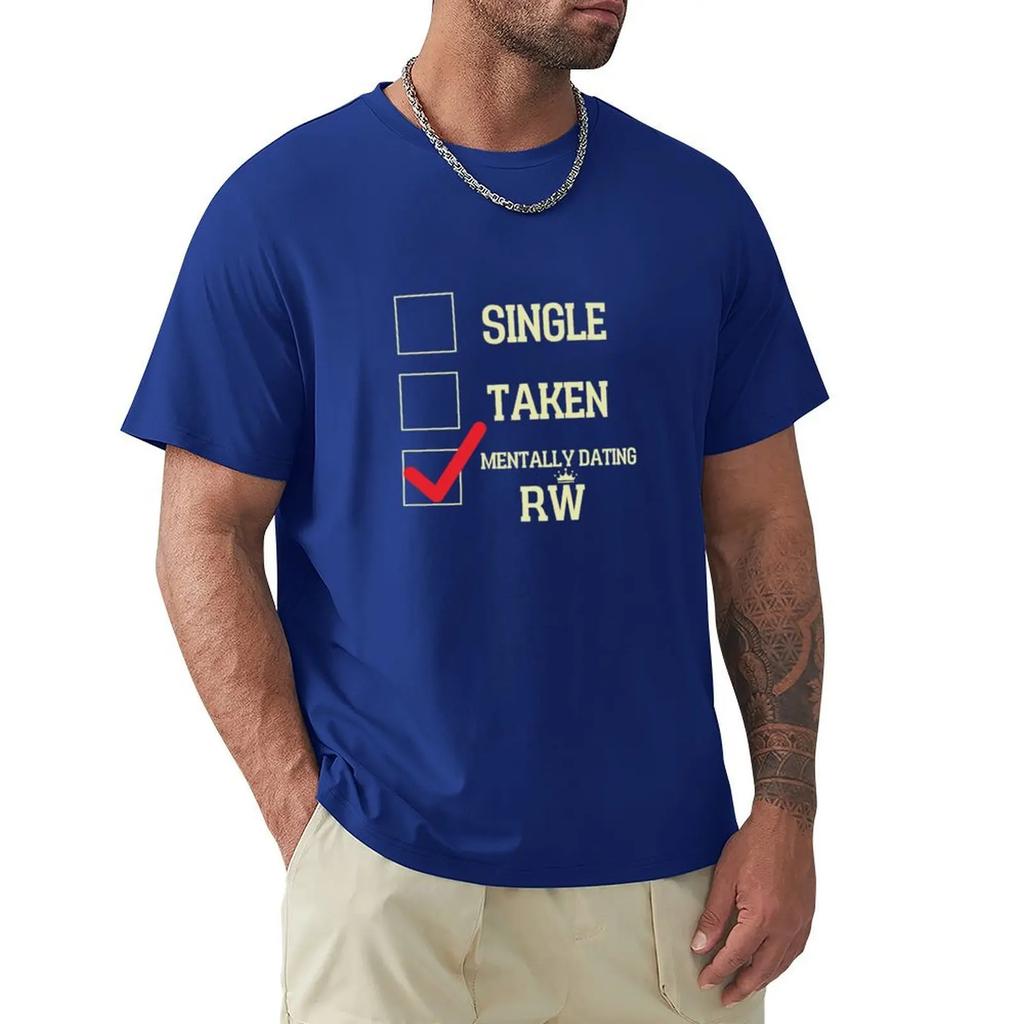 Mentally Dating Robbie Williams T-shirt Plain Quick-drying Heavy Weight T Shirts for Men