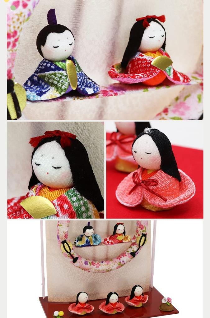 Osaka Choseido Hina Compact Mini Name Wooden Tag Bonus Included Crepe Hina Width Meticulous Wreath Hina Doll, Hina, Engraved, (Sent Separately), Doll,