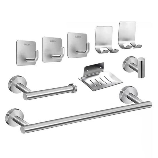 

Тримач для рушників для рук Міцний, з високою вантажопідйомністю, Антикорозійний, Легка установка, Сучасний дизайн, Набір стійок для зберігання рушників для рук білий