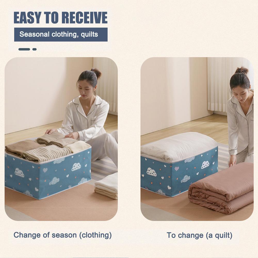 Μη υφαντό Πτυσσόμενο Κουτί Αποθήκευσης Οργανωτής Φορητός Οργανωτής Ρούχων Τακτοποιημένη Βαλίτσα Κουτί Αποθήκευσης Σπιτιού Κουτί Αποθήκευσης Πάπλωμα Τσάντα