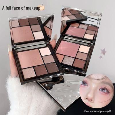 Kakashow Belle Palette Multifonctionnelle Tout-en-Un Yeux Épanouis : Fards à Paupières, Blush, Illuminateur et Contour