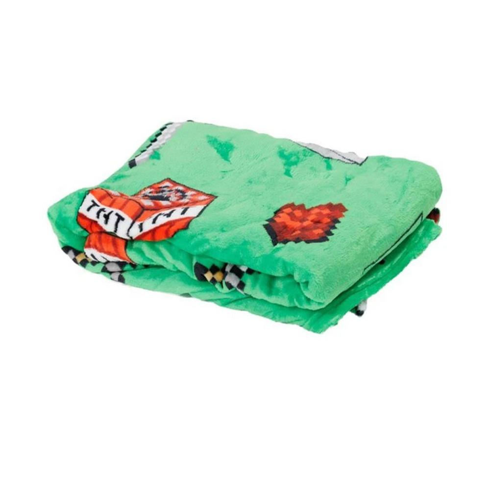 Minecraft Flannel Symbols Blanket