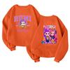 Children's Fashionable Lightweight Long-sleeved Round Neck Pullover With Pockets Printed Pullover
