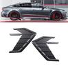 Universal Glossy Carbon Fiber Look Car Side Fender Air Vent Intake Trim Sticker