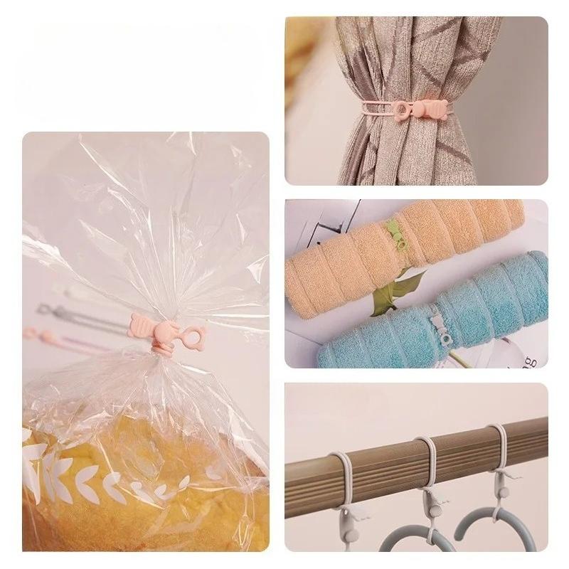 10Pcs Reusable Cable Management Organizer Silicone Cable Ties Multipurpose Elastic Cord Organizer for Fastening Cable Cords Wire