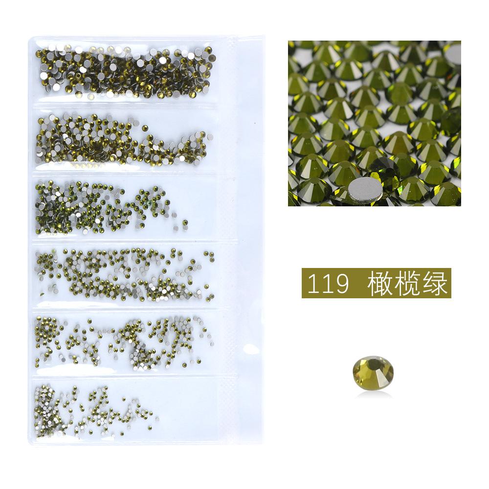 Flat Bottom Rhinestone Nail Drill Diy Nail Mobile Phone Case Sticker Drill, Jewelry Accessories, Bag Size Mixed Nail Drill