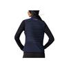 SAUCONY Stand Collar Loose Solid Color Vest Women Vests Obsidian-Blue SC1240030A-BL108