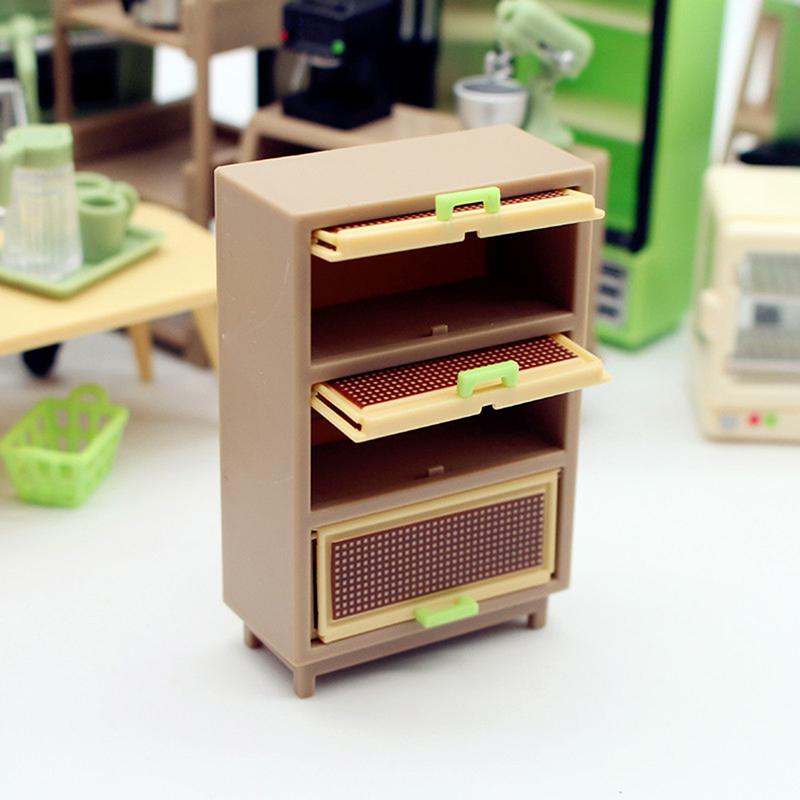 1:12 Dollhouse Miniature Grid Space Mini Juicer Kitchen Supplies Miniature Scene Model Decor Toy Doll House Accessories