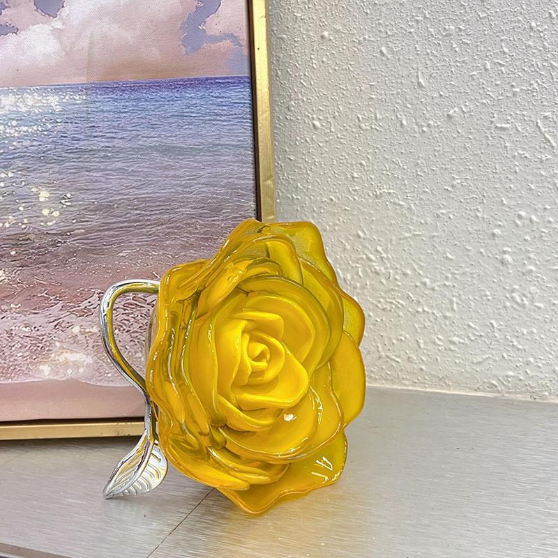 Clear Acrylic Rose Clutch Ladies Evening Bags for Women Handbag Candy Color Flower Shaped Shoulder Crossbody Bag Wedding Purse